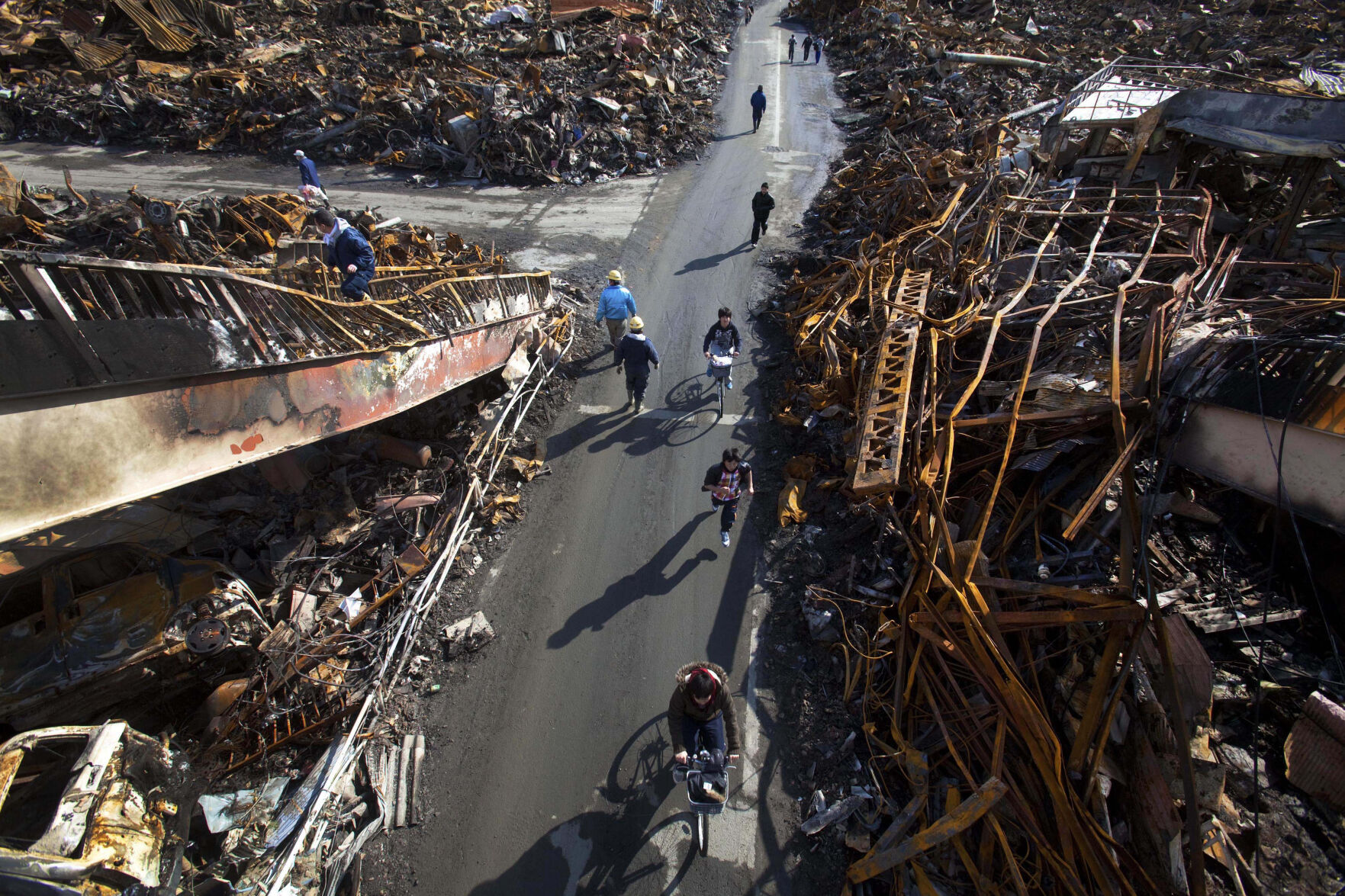 Japan Tsunami Anniversary Then and Now